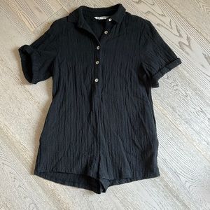 Zara buttoned down short jumpsuit